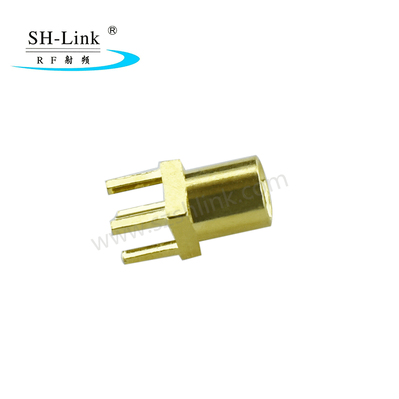 RF coaxial adapter MMCX straight connector, PCB panel mount jack connector